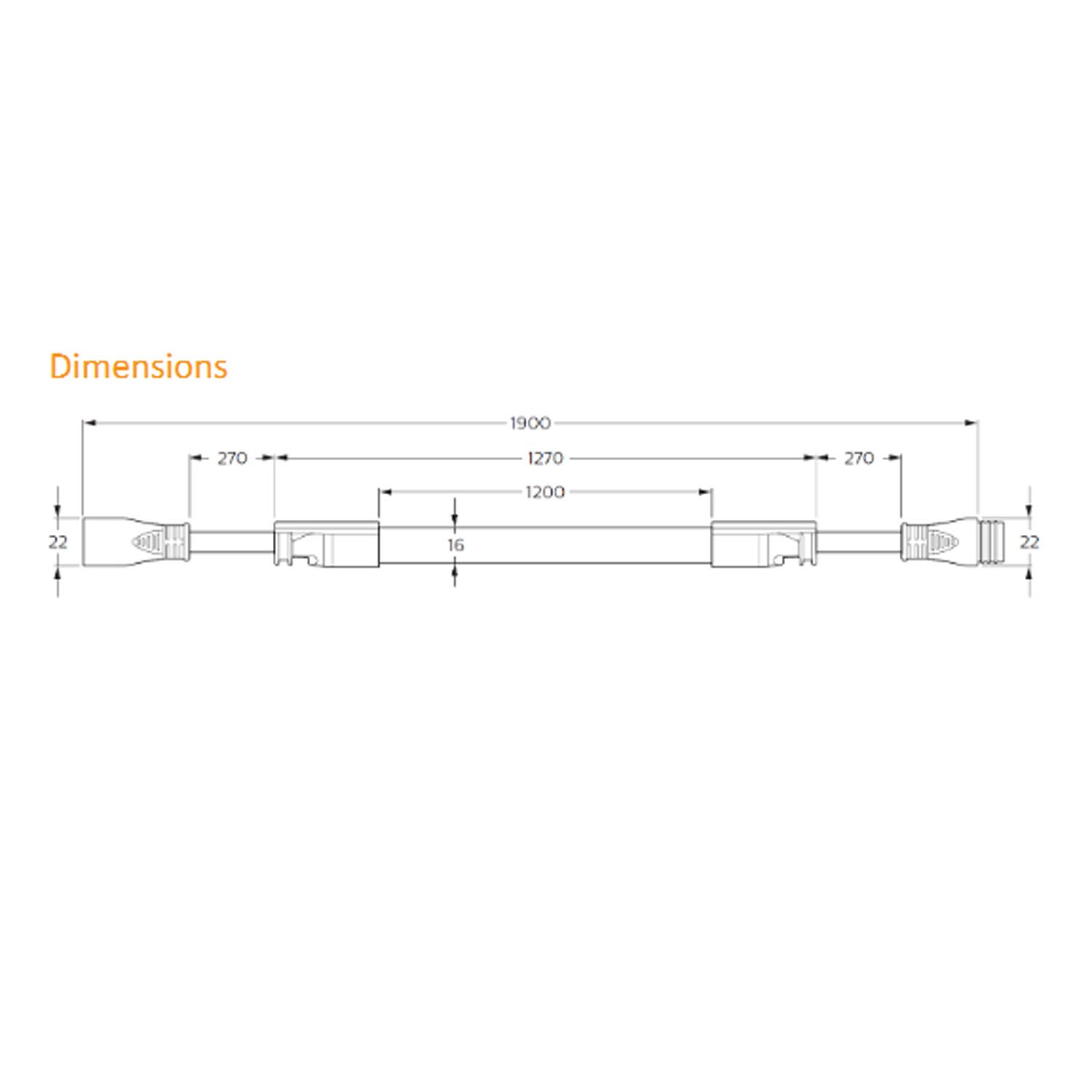 Λαμπτήρας LED τύπου σωλήνα Tulex HO 120 Basic W3000