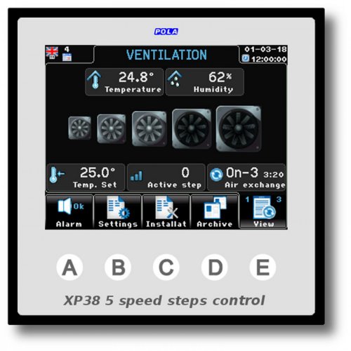 XP38 – Ελεγκτής Κλίματος 5 Ταχυτήτων